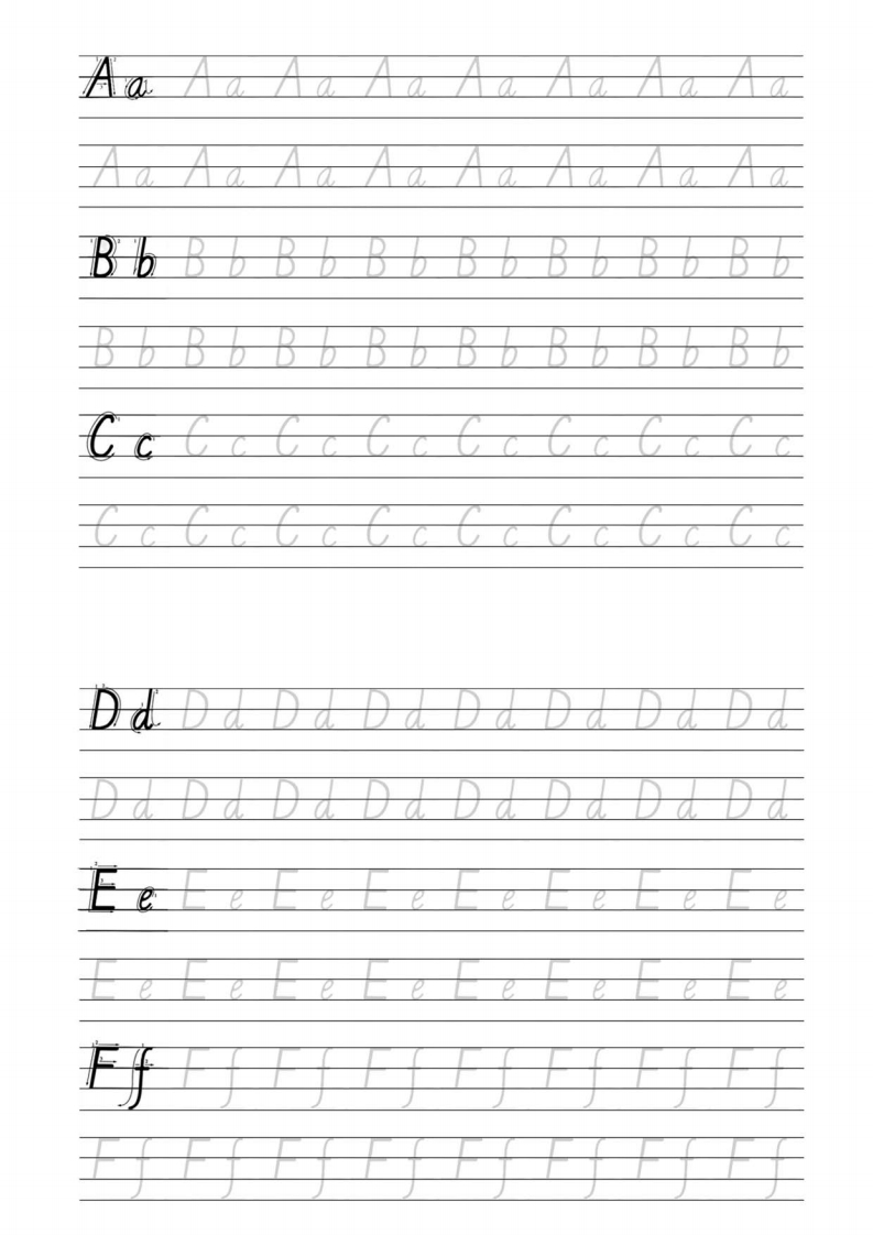 [幼小英语]26个英文字母描红